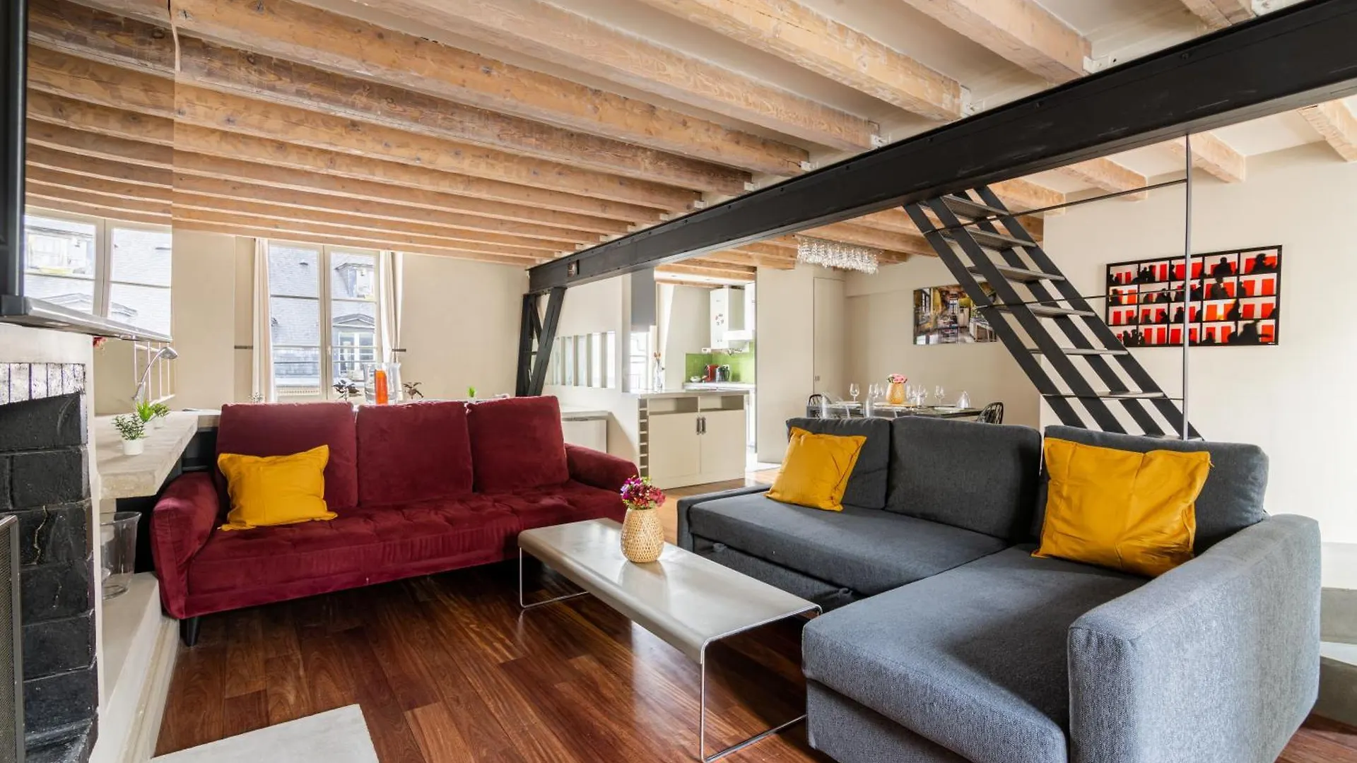 Quartier Mezzanine & 1br Le Marais Temple Free Netflix Apartment Paris