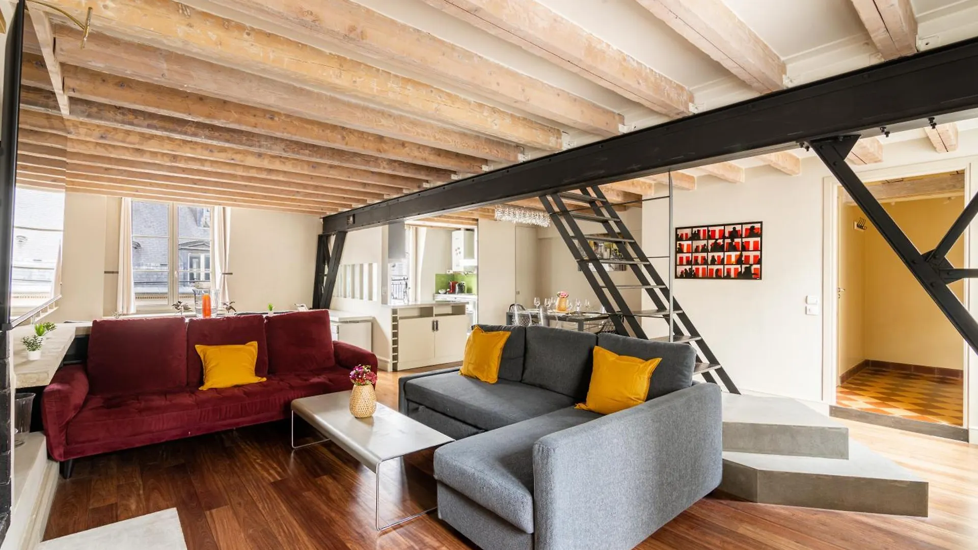 Quartier Mezzanine & 1br Le Marais Temple Free Netflix Apartment Paris